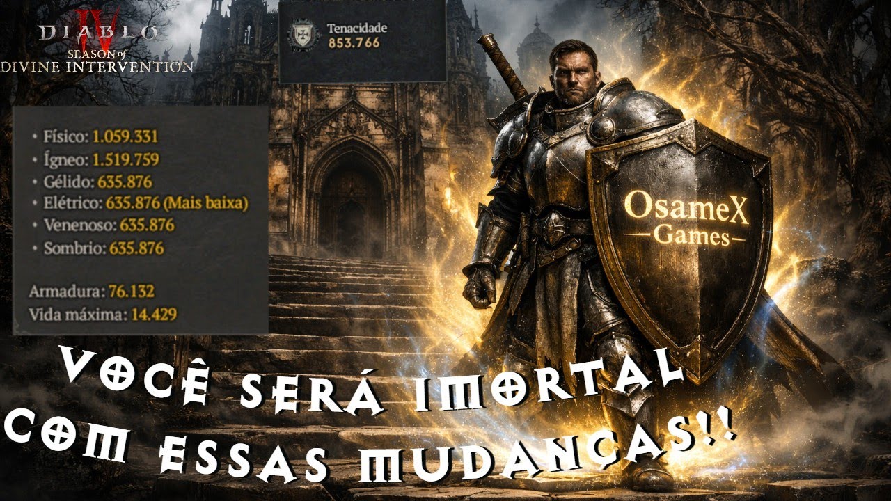 Aulão 0800 de Thoughness/Tenacidade para o 3pVenom (e pra vc tbm!). Diablo 4 Temporada 11