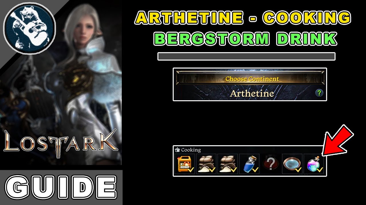 Bergstorm Drink Location in Lost Ark | Arthetine Cooking Locations Guide