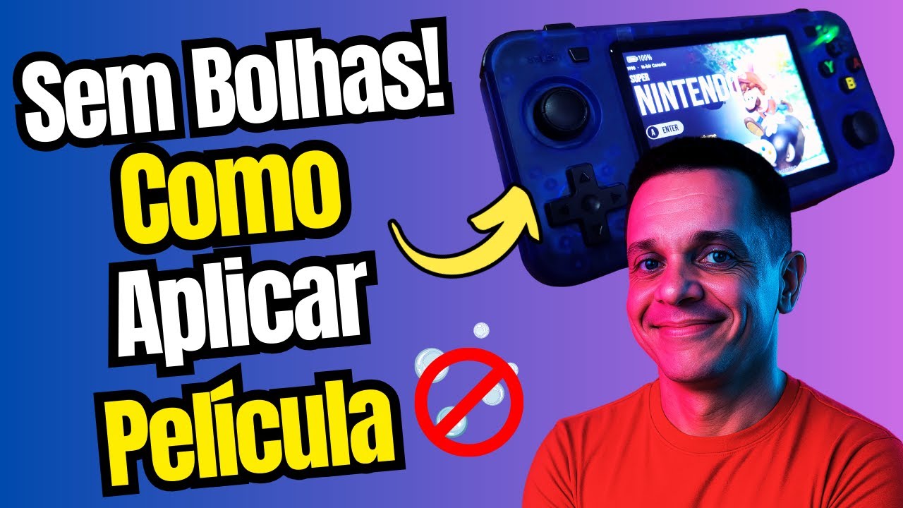 Como aplicar película no R36S - R36H ou qualquer outro portátil - SEM ERROS