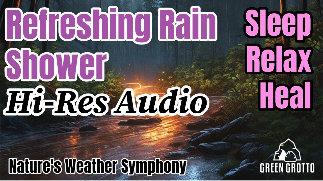 Refreshing Rain Shower - Nature's Rejuvenation for Meditation and Relaxation