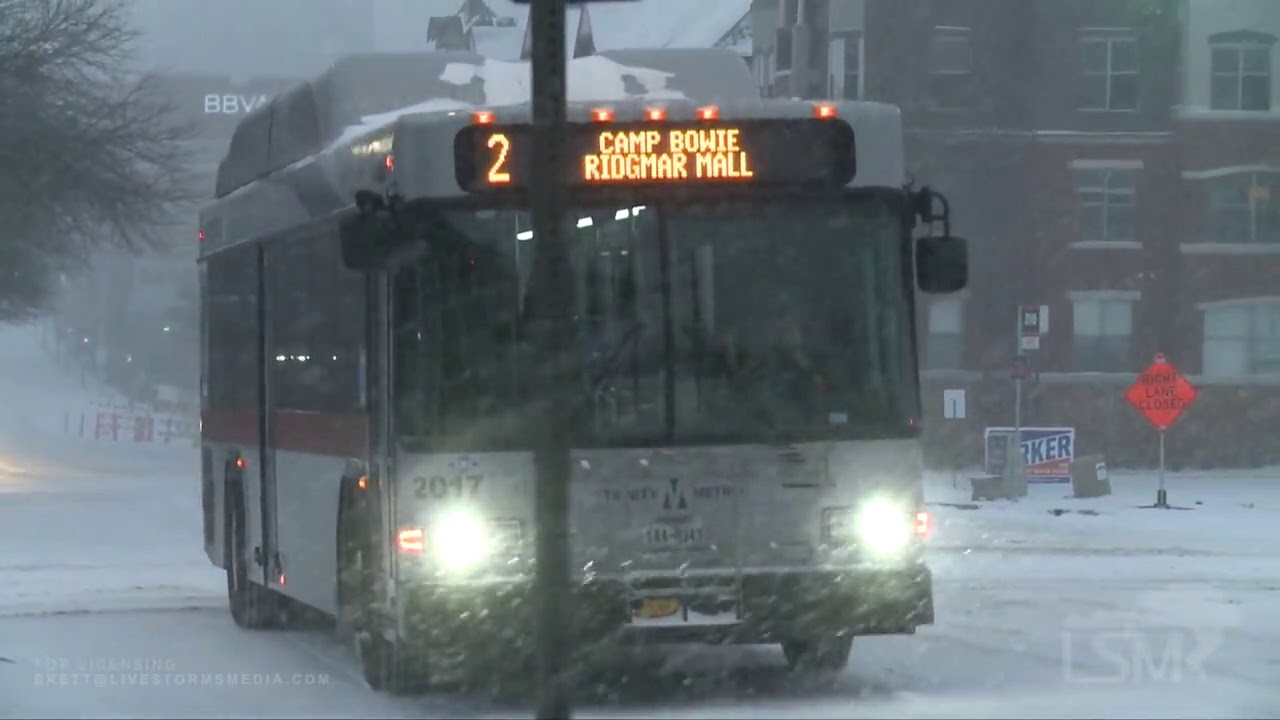 02-14-2021 Fort Worth, TX - Vehicles Already Struggling with Slick Roads
