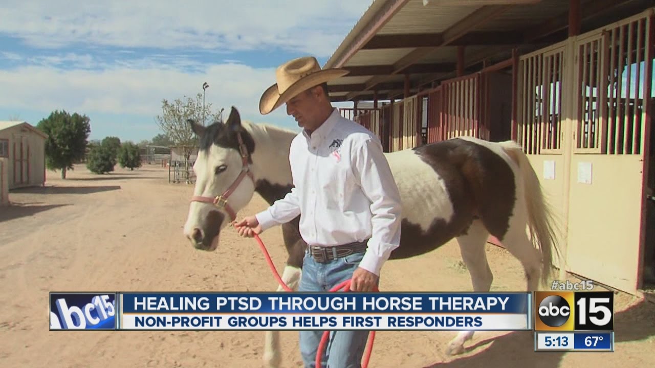 Officer says horse therapy helped him with PTSD