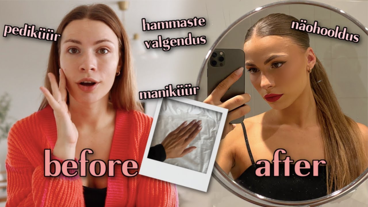 GLOW UP VLOG I Poputan ennast, maniküür , pediküür, näohooldus jne