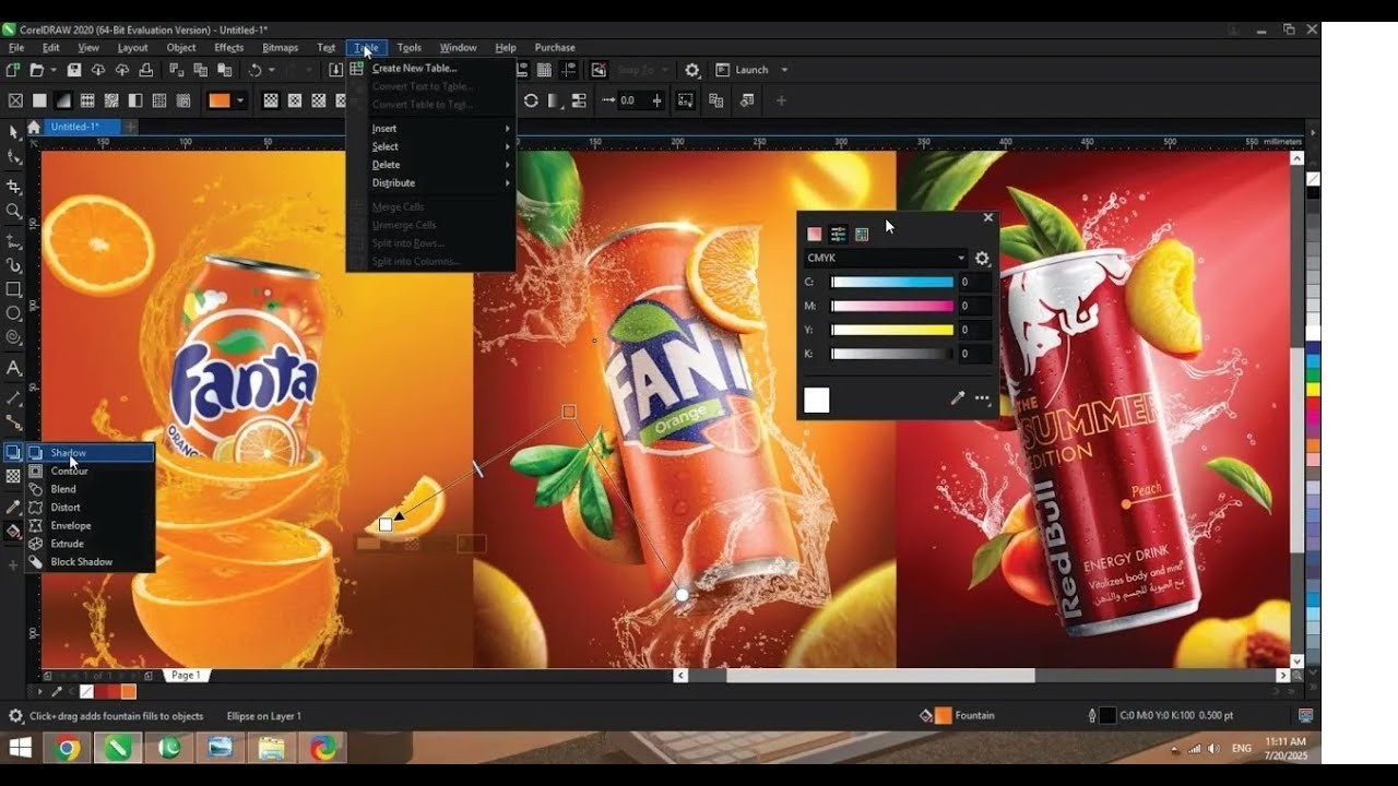TOP NOTCH Product manipulation advertising design✅🔥 Full CorelDraw tutorial