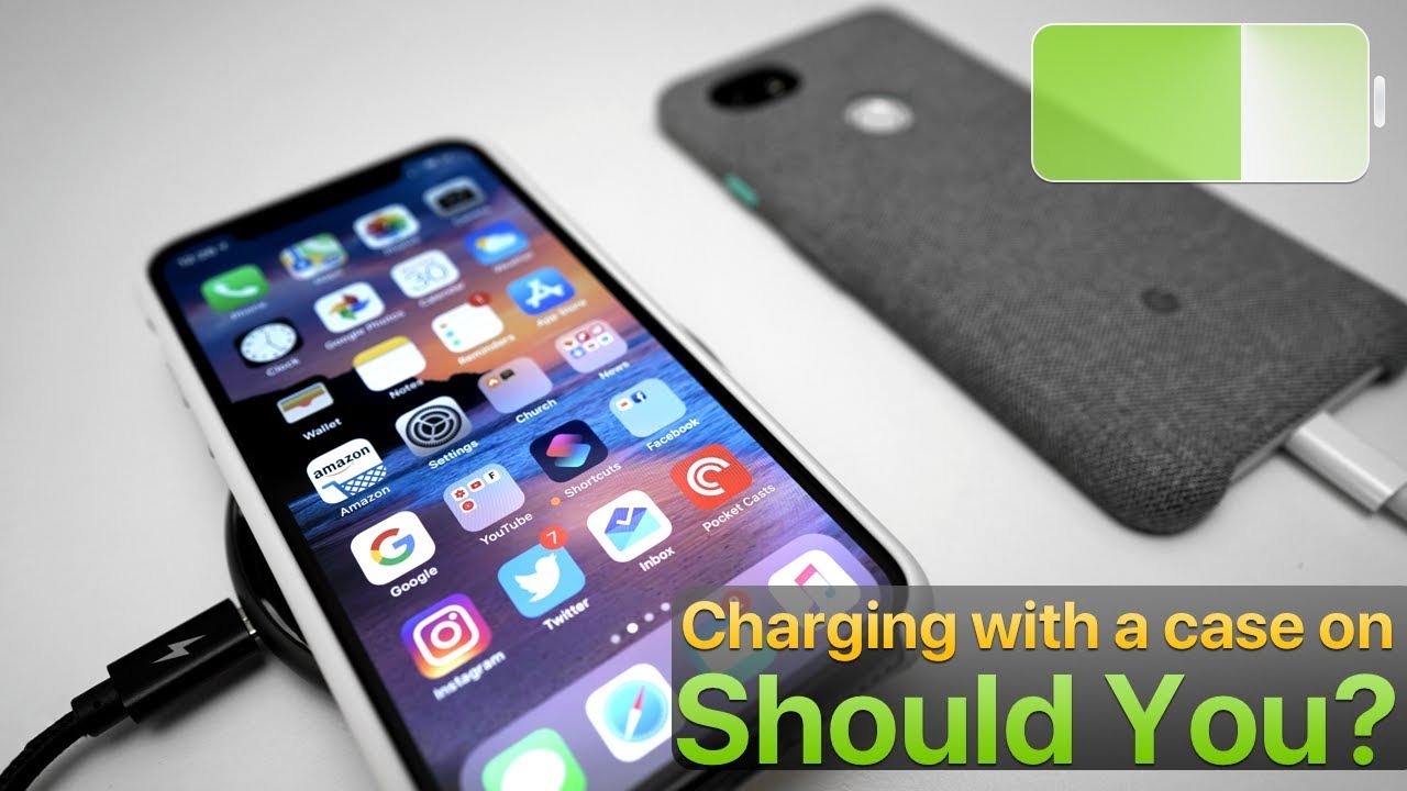 Should you charge iPhone or Android Phones with a case on?