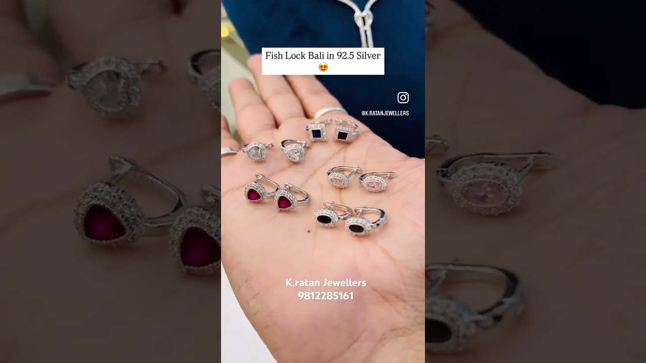 92.5 Silver Bali 💕 #silver #bali #silverearrings #925silver #shortsviral #trending #shorts #video