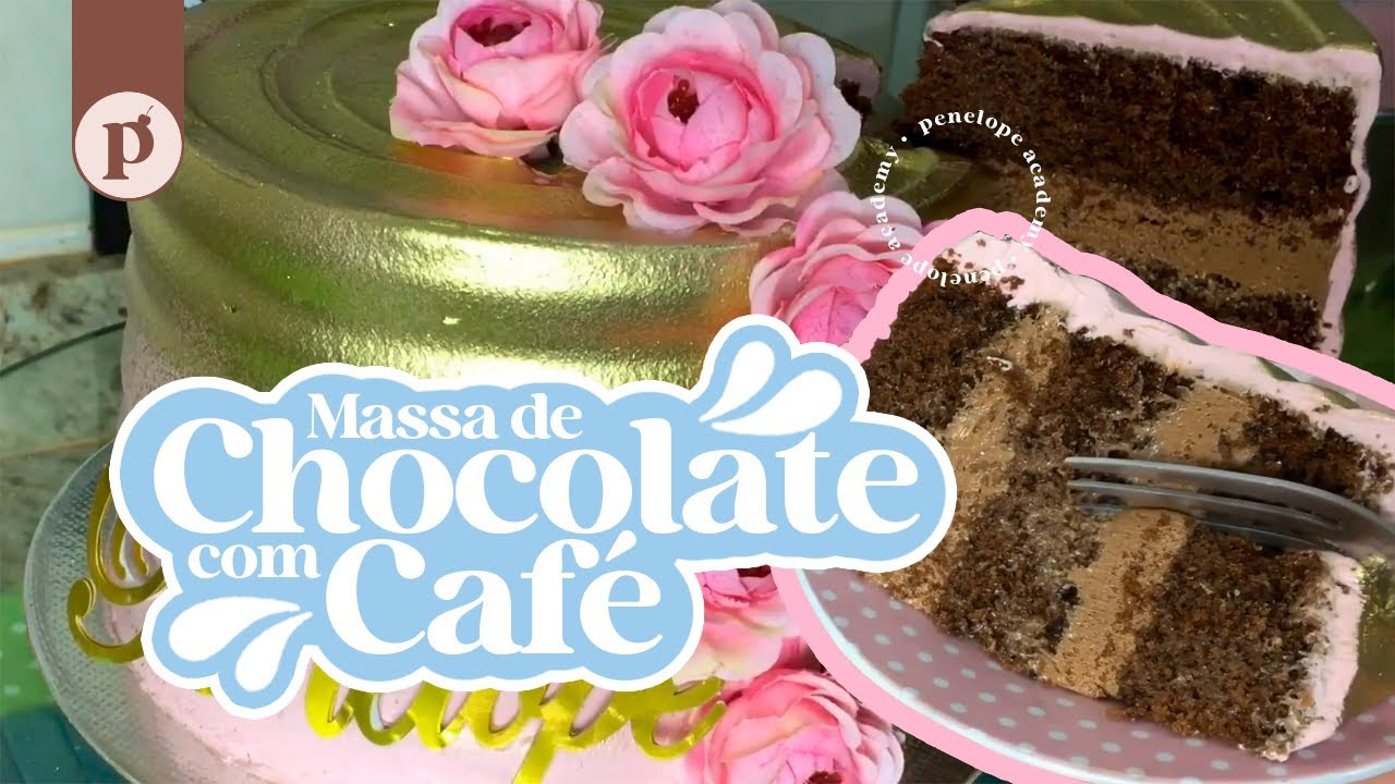 COMO FAZER MASSA DE CHOCOLATE COM CAFÉ (bolo de cappuccino)
