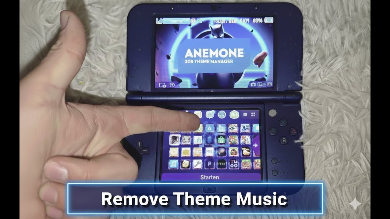 How to Remove Theme Sound or Music from your Modded 3DS