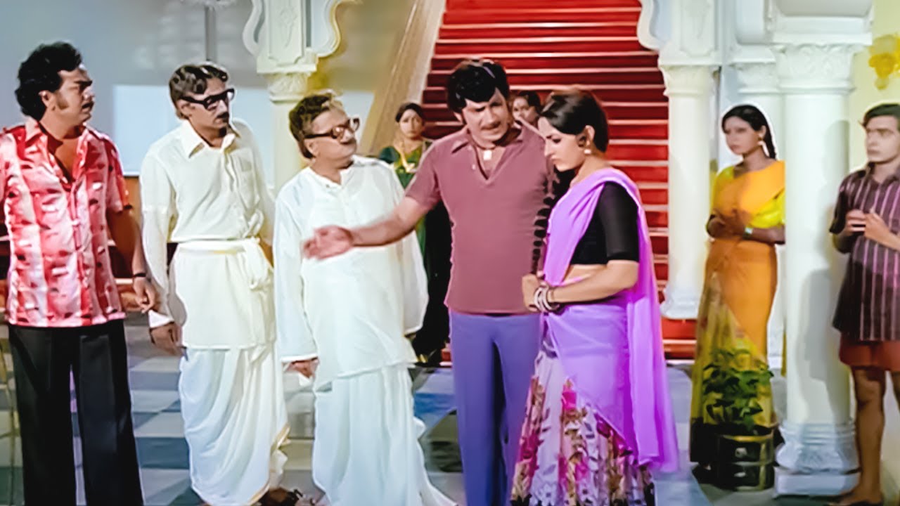 Krishna, Jayaprada, Jayamalini, Allu Ramalingaiah Comedy/Family Drama Full HD Part 8 | Telugu Movie