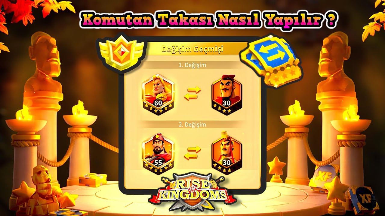 🏆 KOMUTAN TAKASI REHBERİ! Komutan Takası Nasıl Yapılır? ⭐ En Basit ve Net Anlatım | Rise of Kingdoms