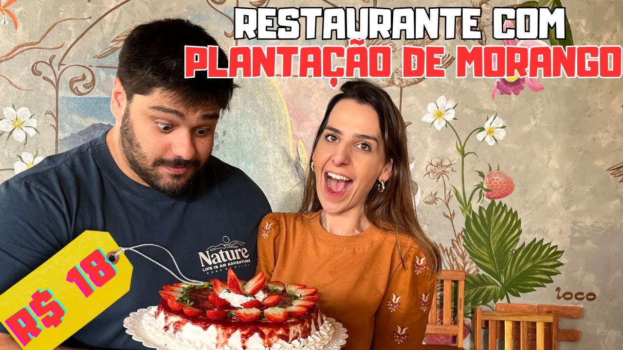 Fomos em um Restaurante com Plantação de Morango em Pedra Azul! Não conseguimos comer o prato todo