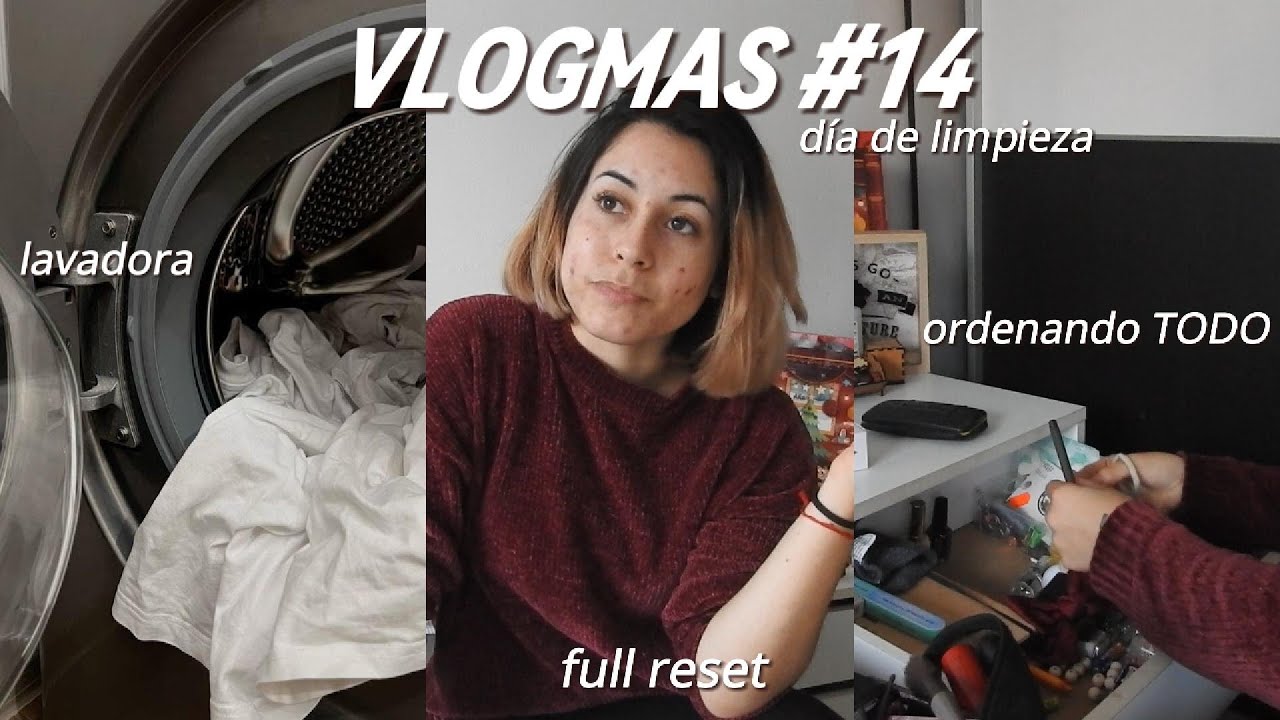 🎄Vlogmas #14 🎄// dia de  FULL RESET del HOGAR, lavadora, ordenando TODO🧽🧹