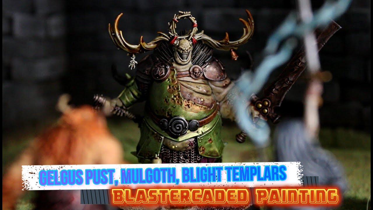 How To Speed Paint Warhammer Quest Dark Water: Gelgus Pust, Mulgoth the Cleaver, and Blight Templars