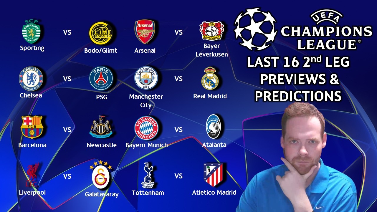 Мои прогнозы и обзоры ответных матчей 1/8 финала Лиги чемпионов! #ucl