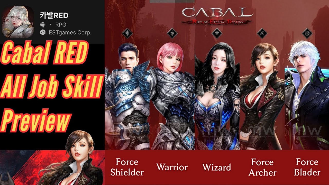 Cabal Red All Job Skill Preview