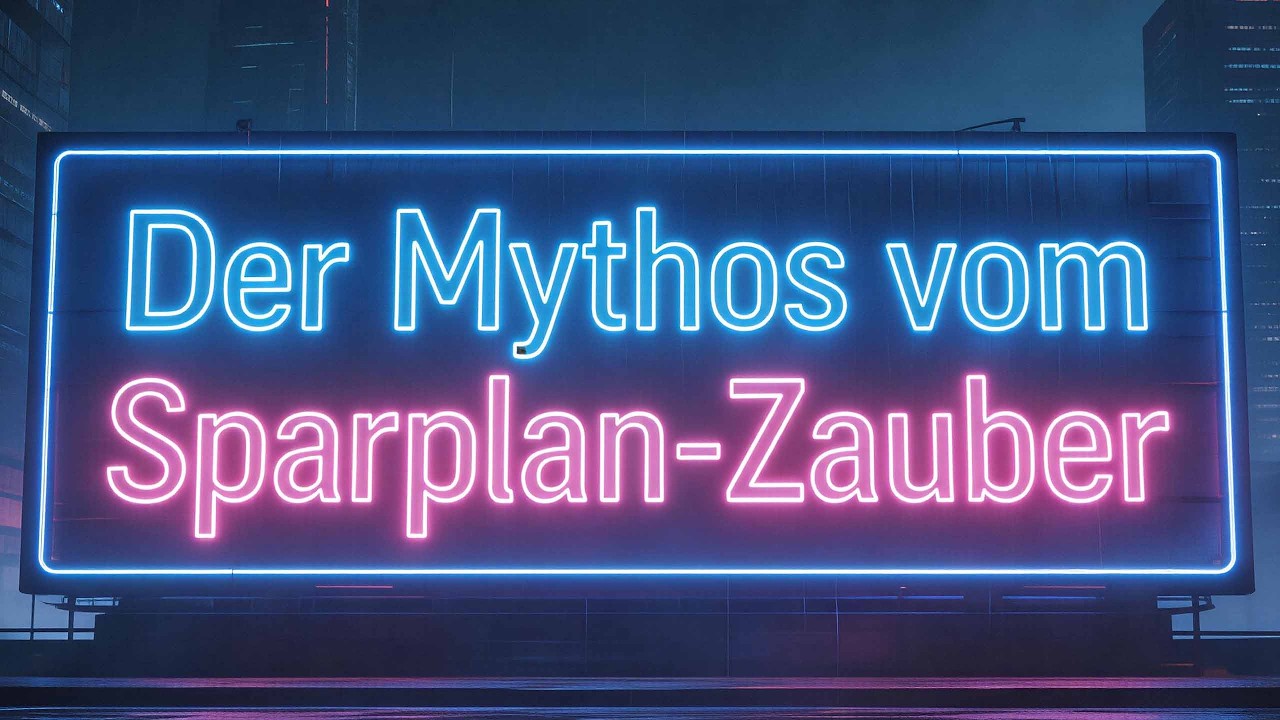 Verstehst du den wahren Wert von Sparplänen?
