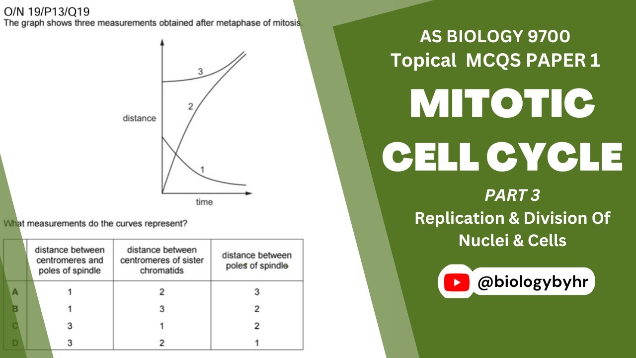 Mitotic Cell Cycle | Topical MCQs | Part 3 | AS Level Biology 9700 | @Biology by HR