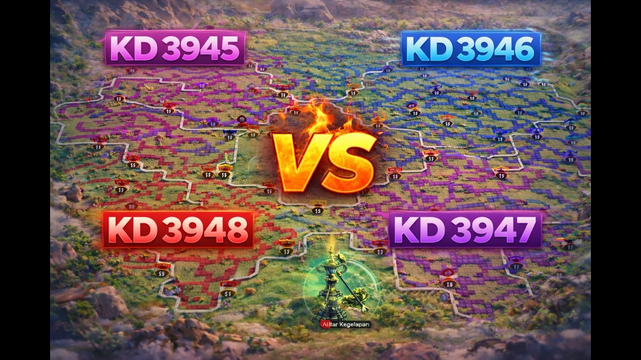 War Altar Kegelapan Perdana KVK 1 - KD 3946 & KD 3947 VS KD 3945 & KD 3948
