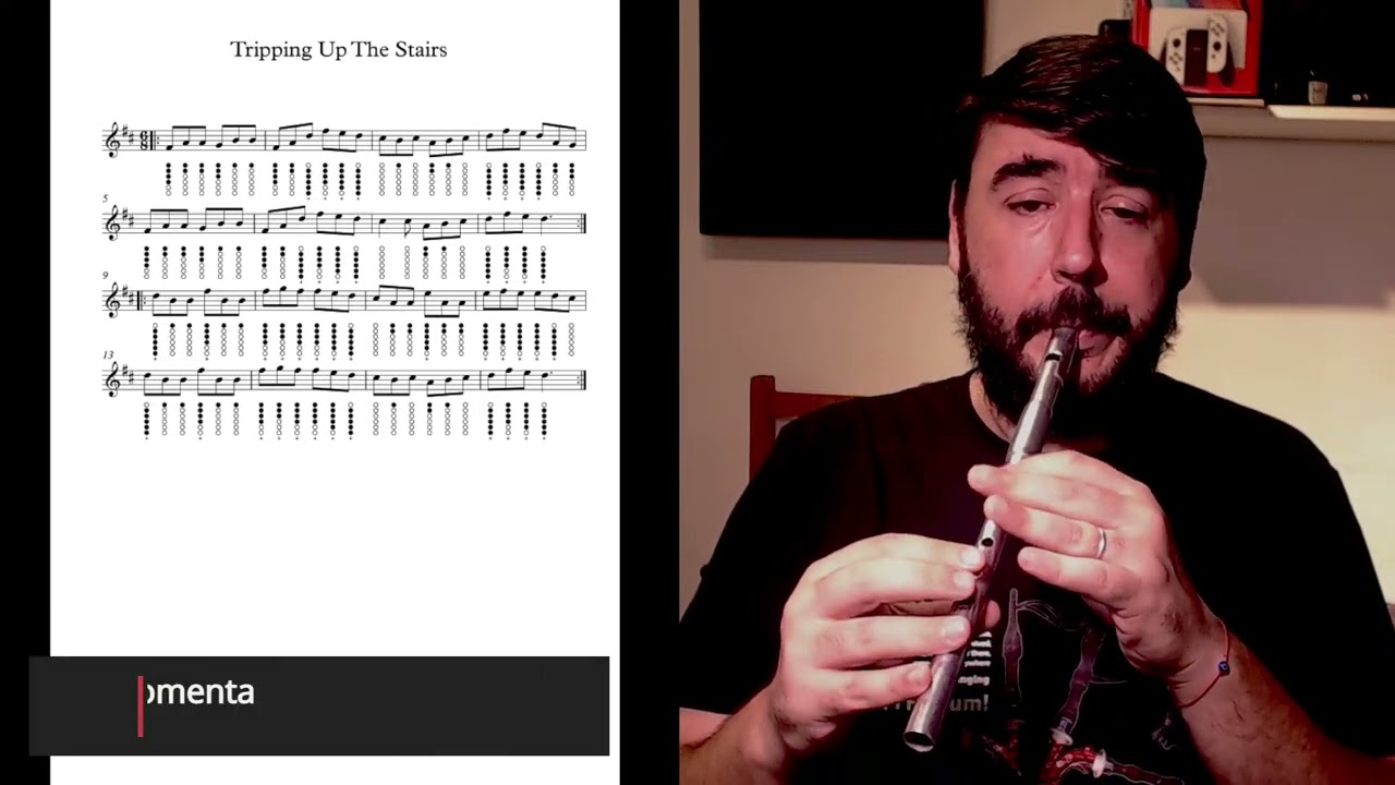 Aprende Tin Whistle | Tripping up the stairs - Jig | Slow / Lento Playalong
