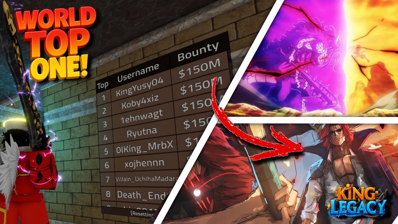 THE BEST COMBO AGAINST ⚔️ THE WORLD TOP 1👑? KING LEGACY UPDATE 8!