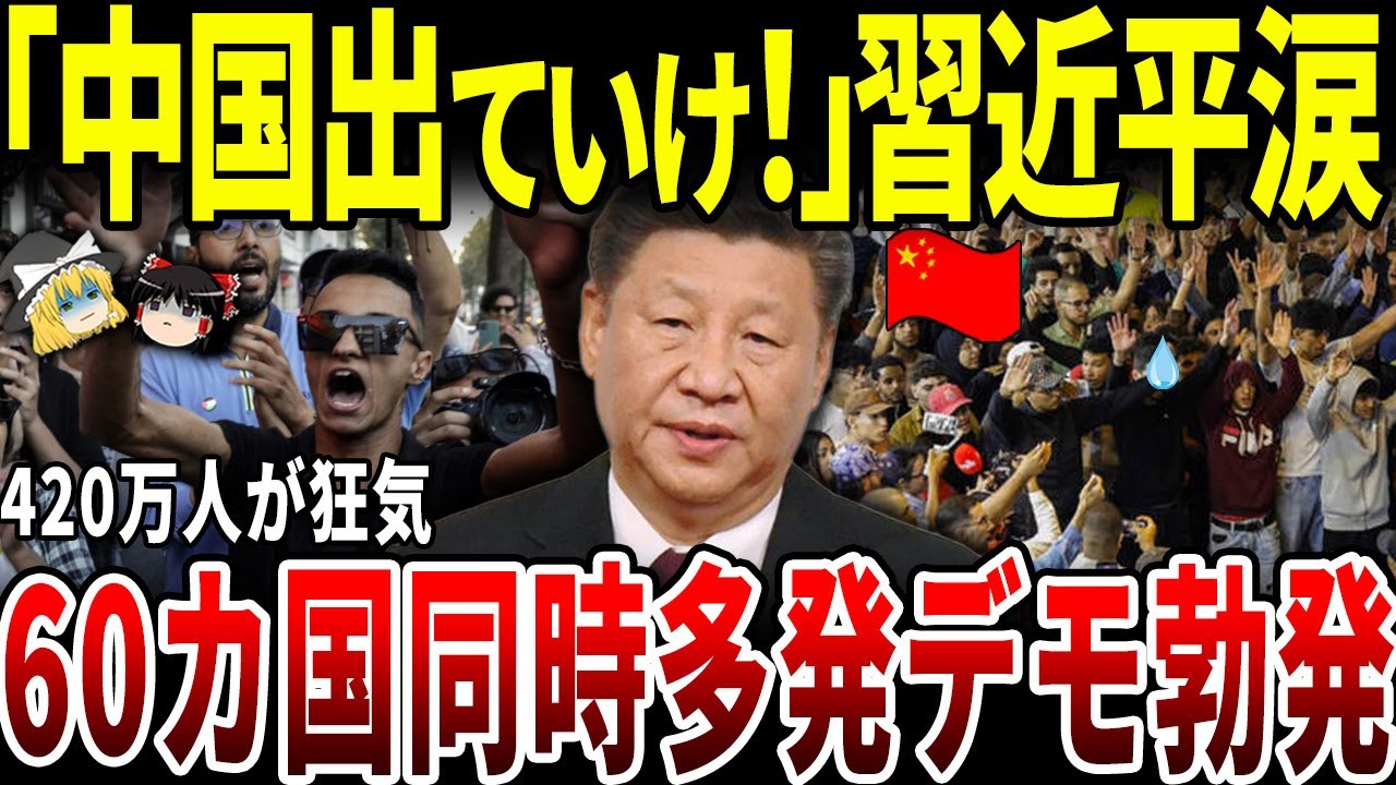【ゆっくり解説】世界中から嫌われる中国！60カ国で同時にデモ勃発。
