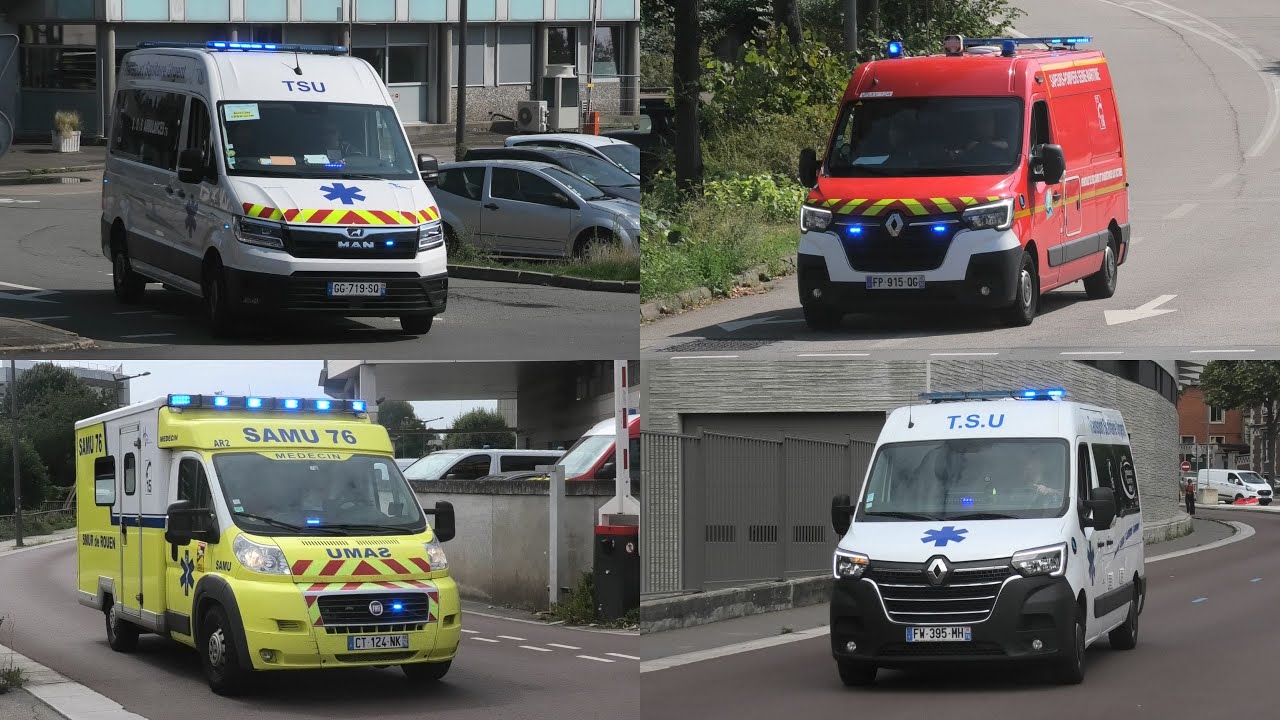[Part 4] VSAV/ASSU Ambulances et SAMU en urgence à Rouen