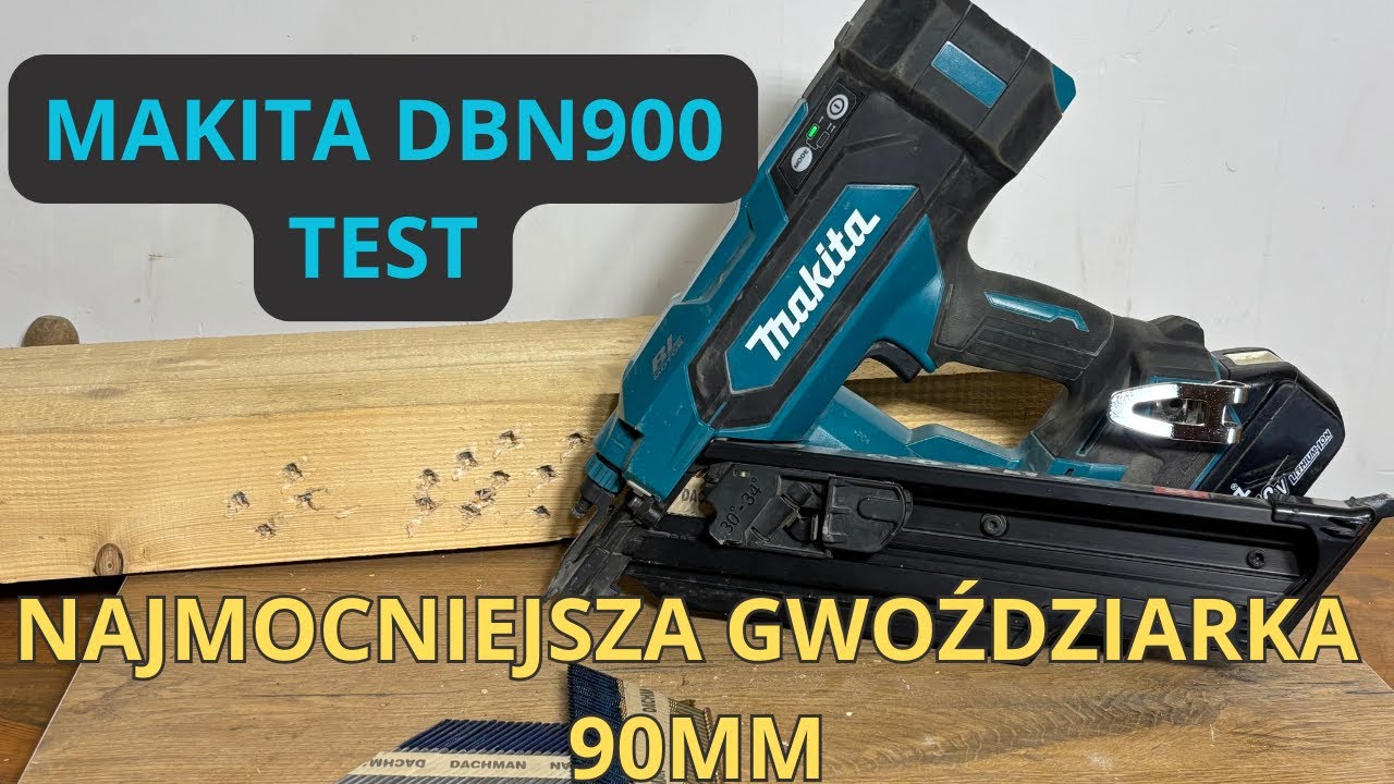 MAKITA DBN900 TEST - Gwoździarka 50-90mm