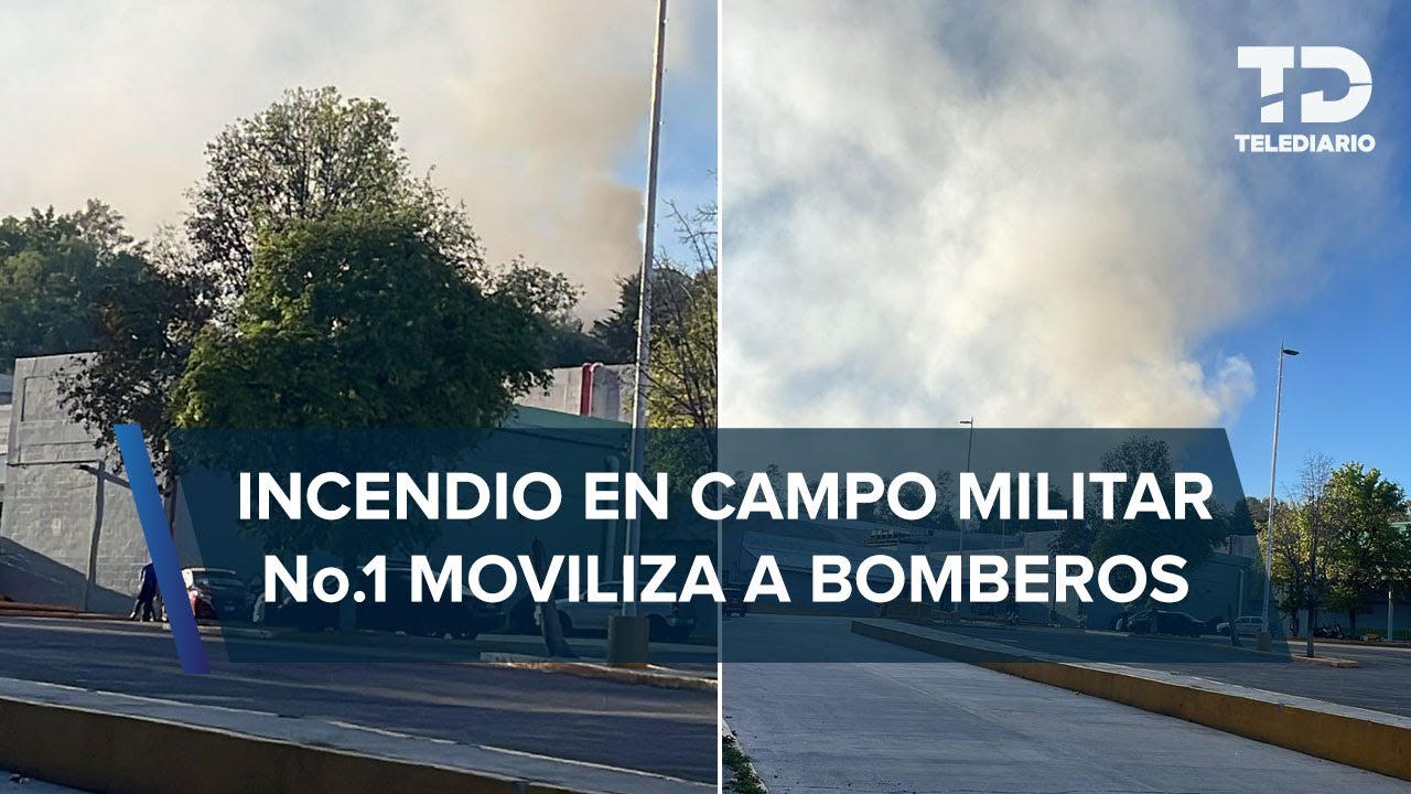 Autoridades controlan incendio en el Campo Militar No. 1, sin reporte de víctimas