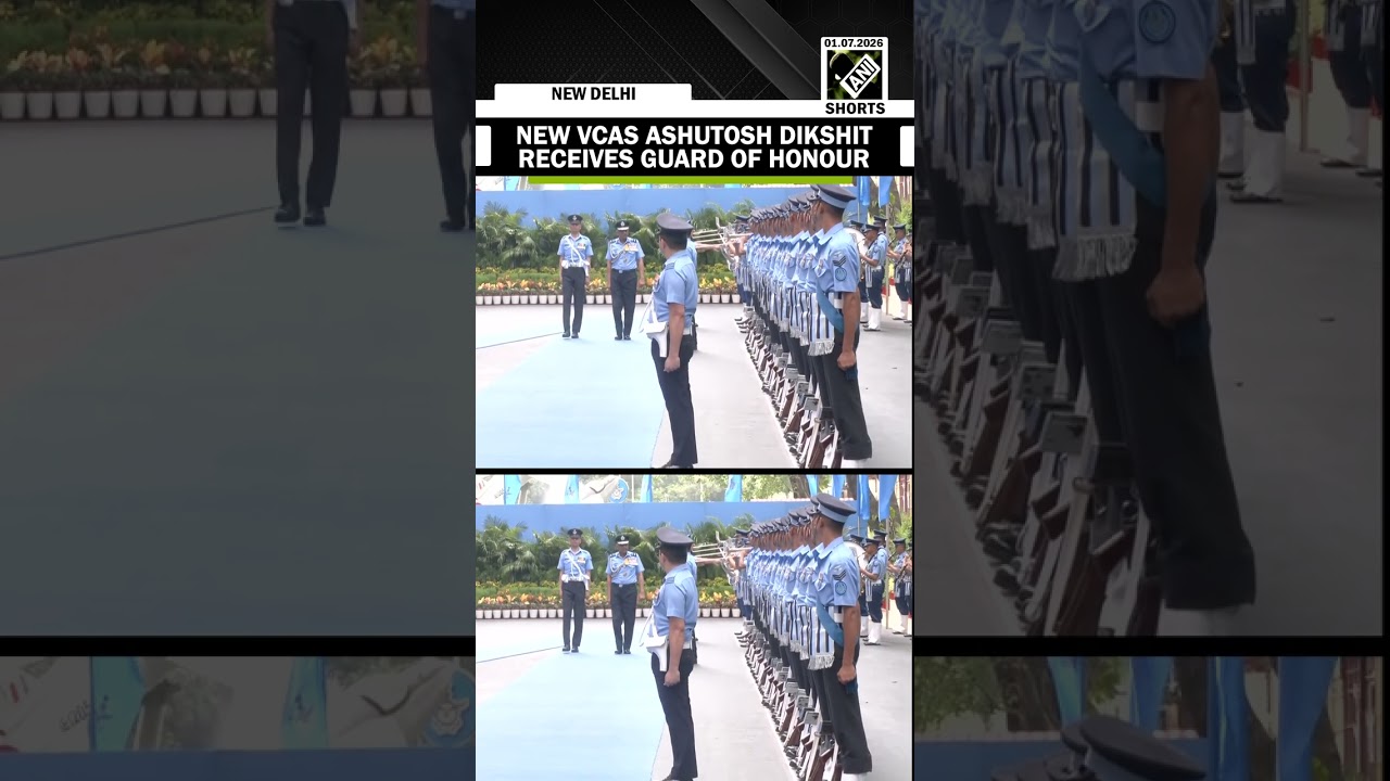 WATCH! New VCAS Air Marshal Ashutosh Dikshit receives guard of honour at Air force headquarters
