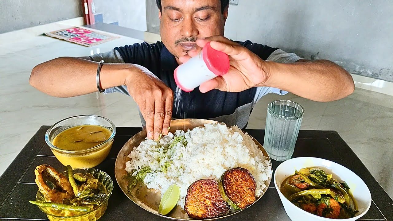 🦐Chingri Mach Pui Shak Kumro Torkari🍤, Begun Rui Macher Jhol🐟, Macher Matha Dal🐟, Kacha Ghatkol Bata