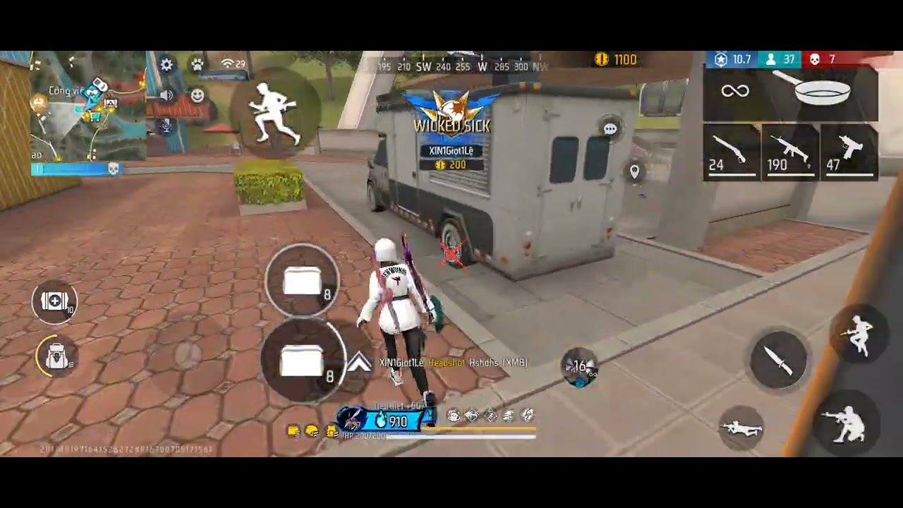 Free fire ghép 1-4 mà gặp boss 