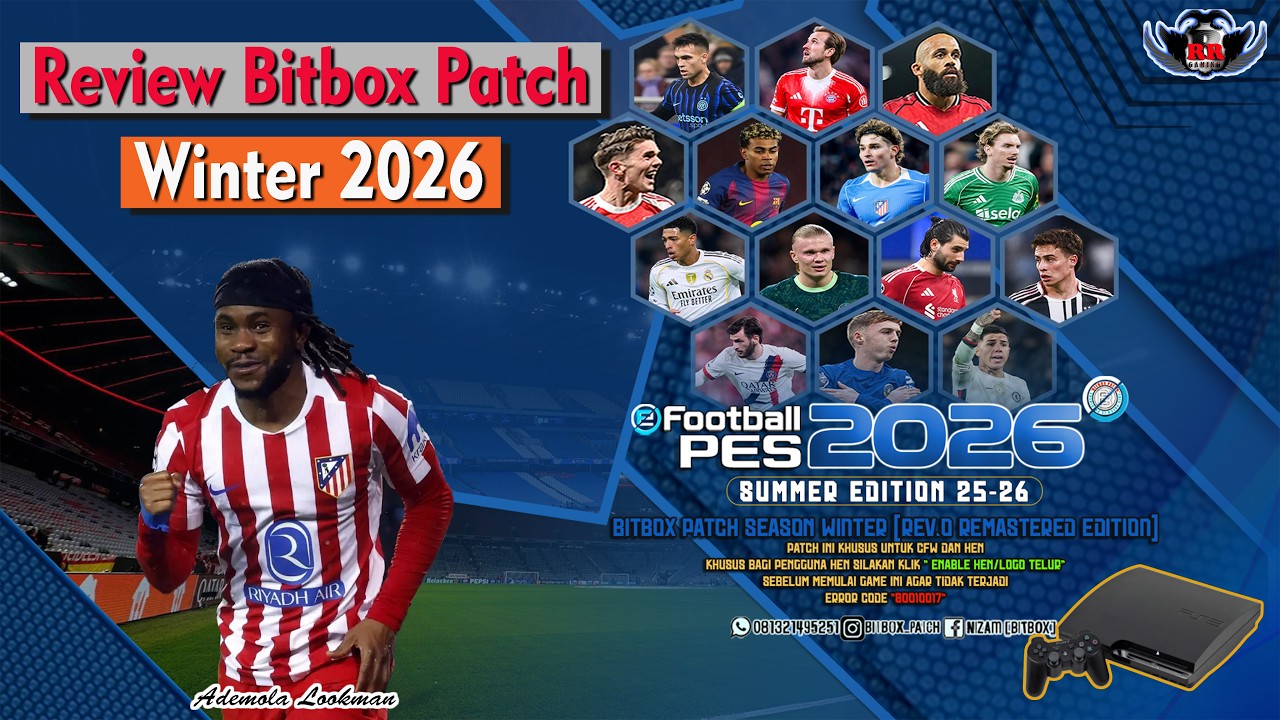 Обзор патча PES Bitbox для зимнего сезона 2026 на PS3 CFW/OFW HEN
