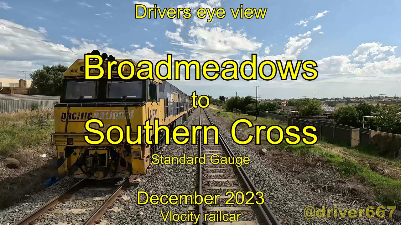 Drivers eye view, Broadmeadows to Southern Cross SG, Dec 2023