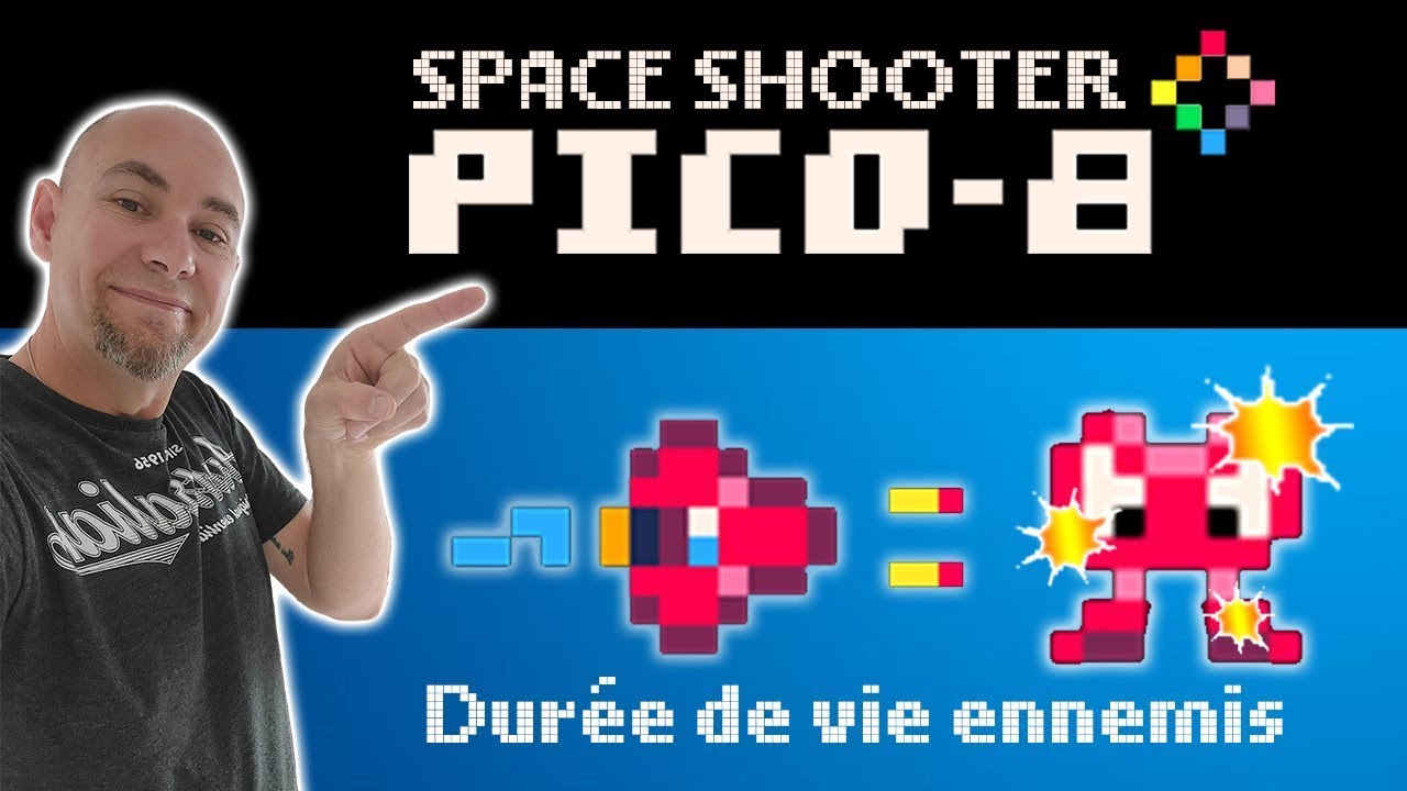 19. Durée de vie des ennemis - Space shooter PICO-8