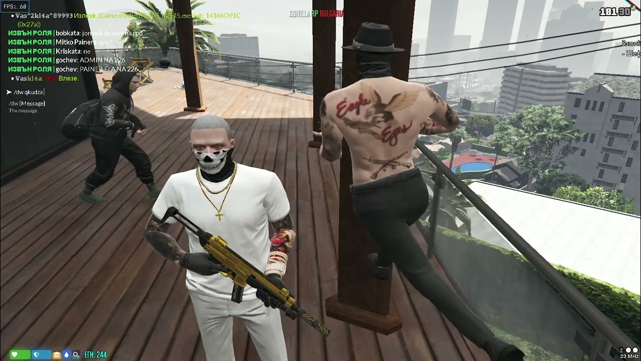 FiveM® by Cfx re   ESX GORILLA RP  SEASON 6 💲30 000 НАЧАЛЕН БОНУС💲 💼NEW JOBS💼 👦STAFF👦 💀NARCOS