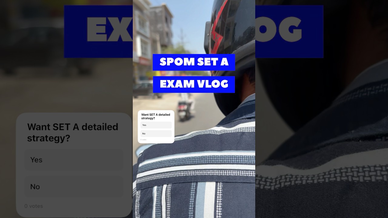 SPOM SET A EXAM Day VLOG | CA Final | CA inter | ICAI