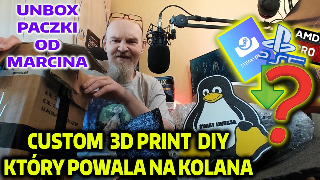 ZAJE.. CUSTOM DIY PS5/STEAM MACHINE ?! UNBOXING PACZKI OD MARCINA -PROJEKT POWALA  BC250 LINUX POWER