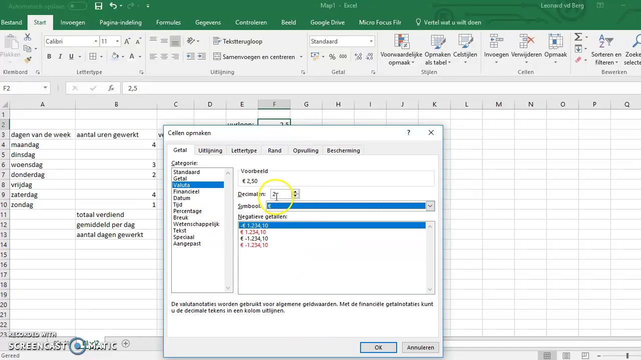 Excel   5  Absolute celverwijzing