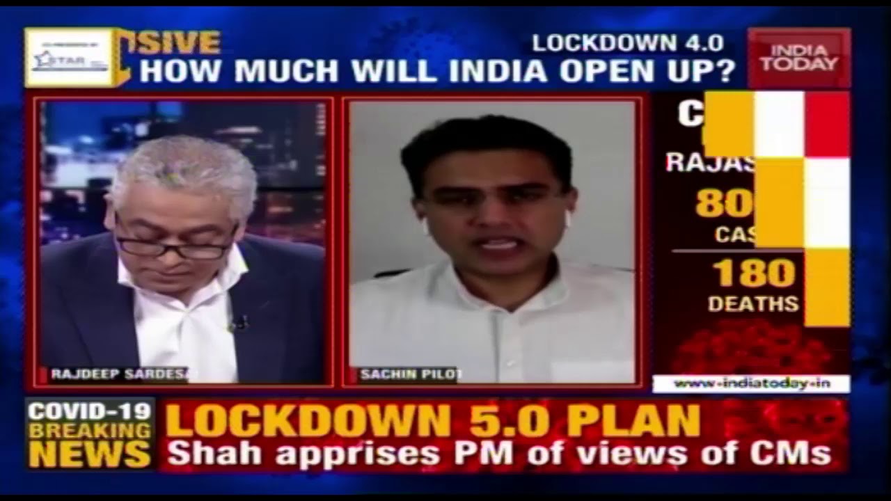 Lockdown5.0: Sachin Pilot Speaks Exclusive On What Rajasthan Wants? | News Today With Rajdeep