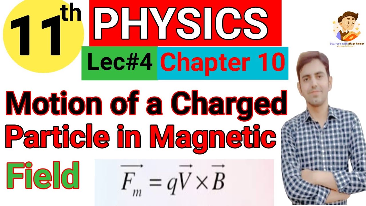 Motion of a charged particle in a Magnetic Field Urdu/Hindi | Class 11 Physics New Book Chapter 10