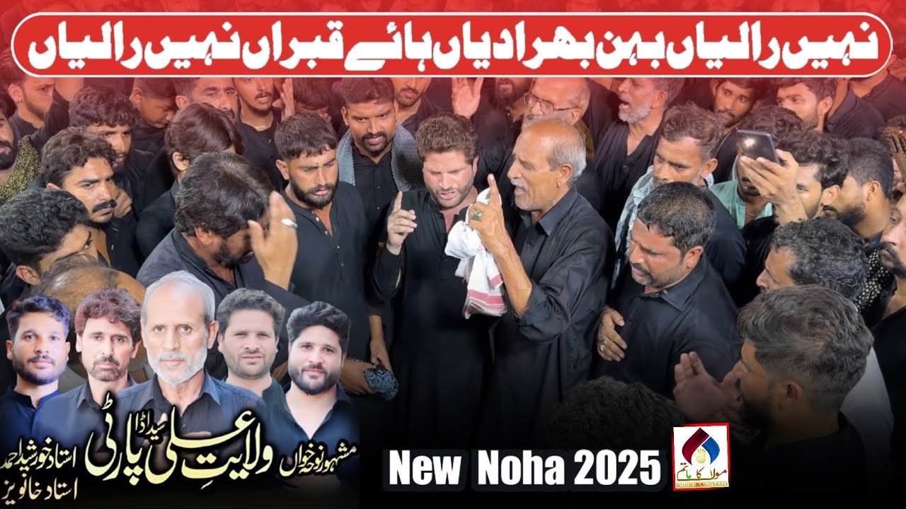 Wilayat Ali Syed Ada Party Noha 2025 | Nahi Raliyan Behn Bhira Diya | Syed Ada Party New Kalam 2025