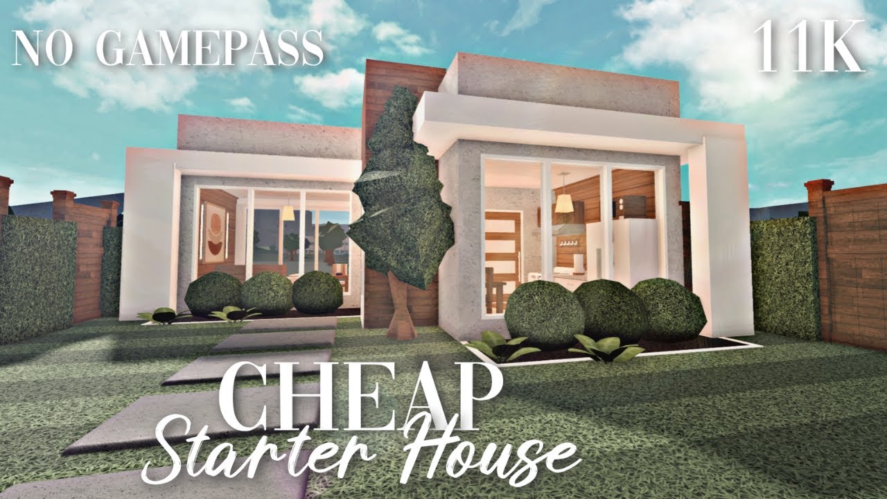 Roblox Bloxburg - No Gamepass Cheap Starter House 11k - Minami Oroi