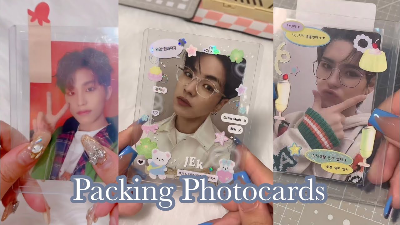 ☁️🦋Packing Kpop Photocards (treasure ver.) #18 [ ASMR ] ✨| tiktok compilation |