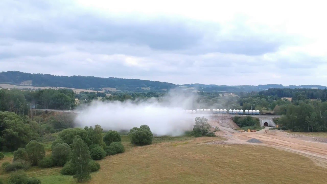 Derailment Caught by Drone || ViralHog