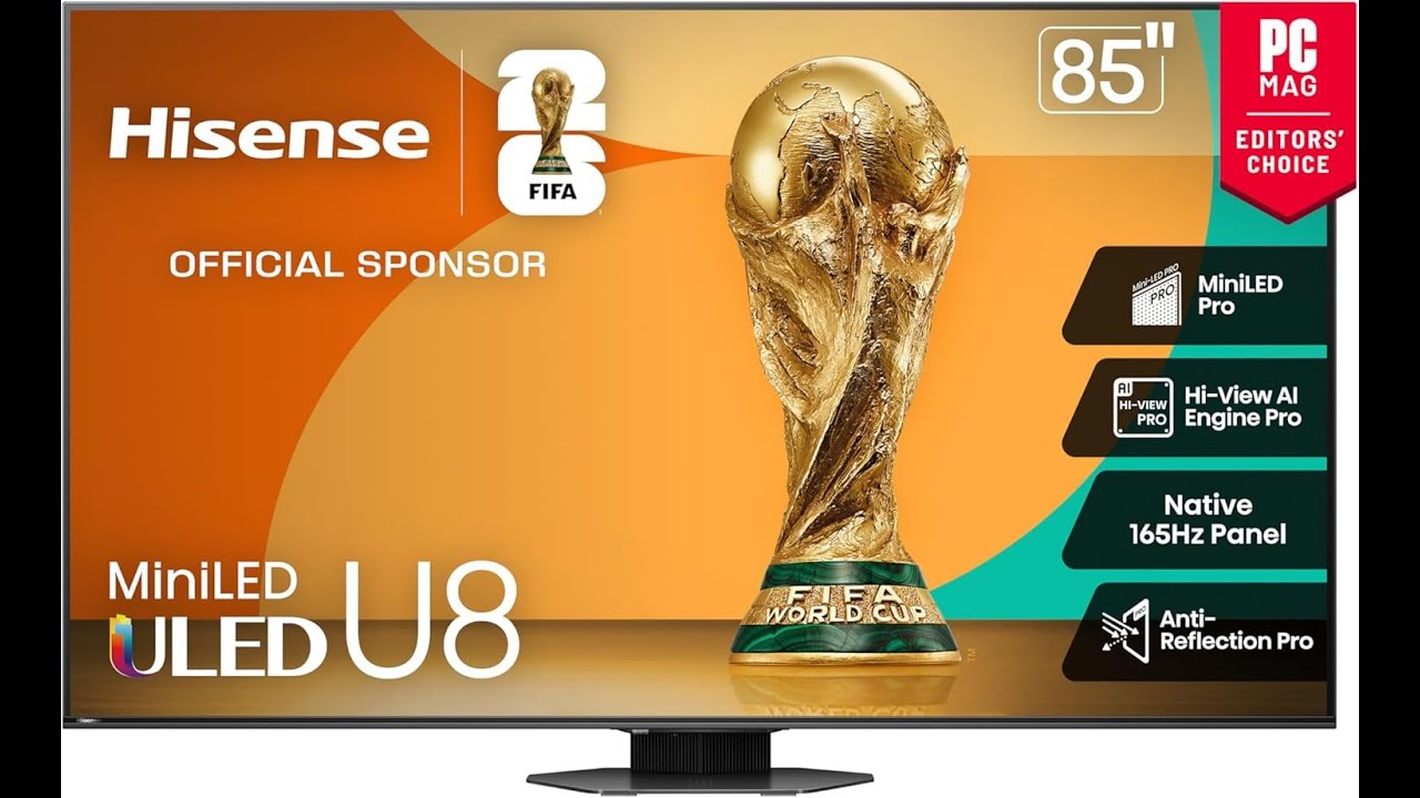 Hisense 85 U8 Mini LED Review 🔥 4K UHD, 165Hz VRR + Dolby Vision IQ!