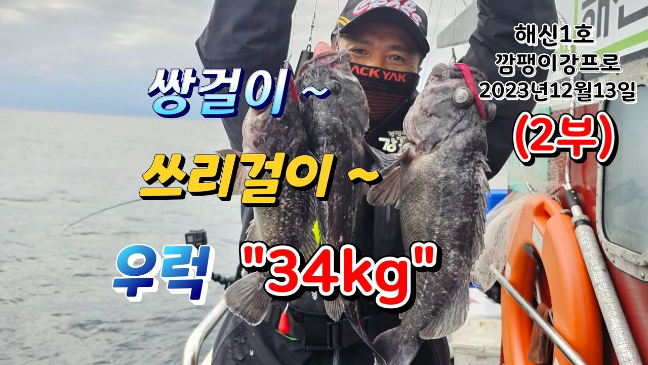 (2부)  전동릴이 안올라와~~ㅎ 우럭 