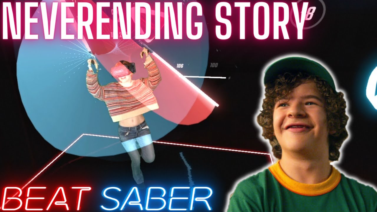 Stranger Things - NeverEnding Story in Beat Saber! (Mixed Reality)