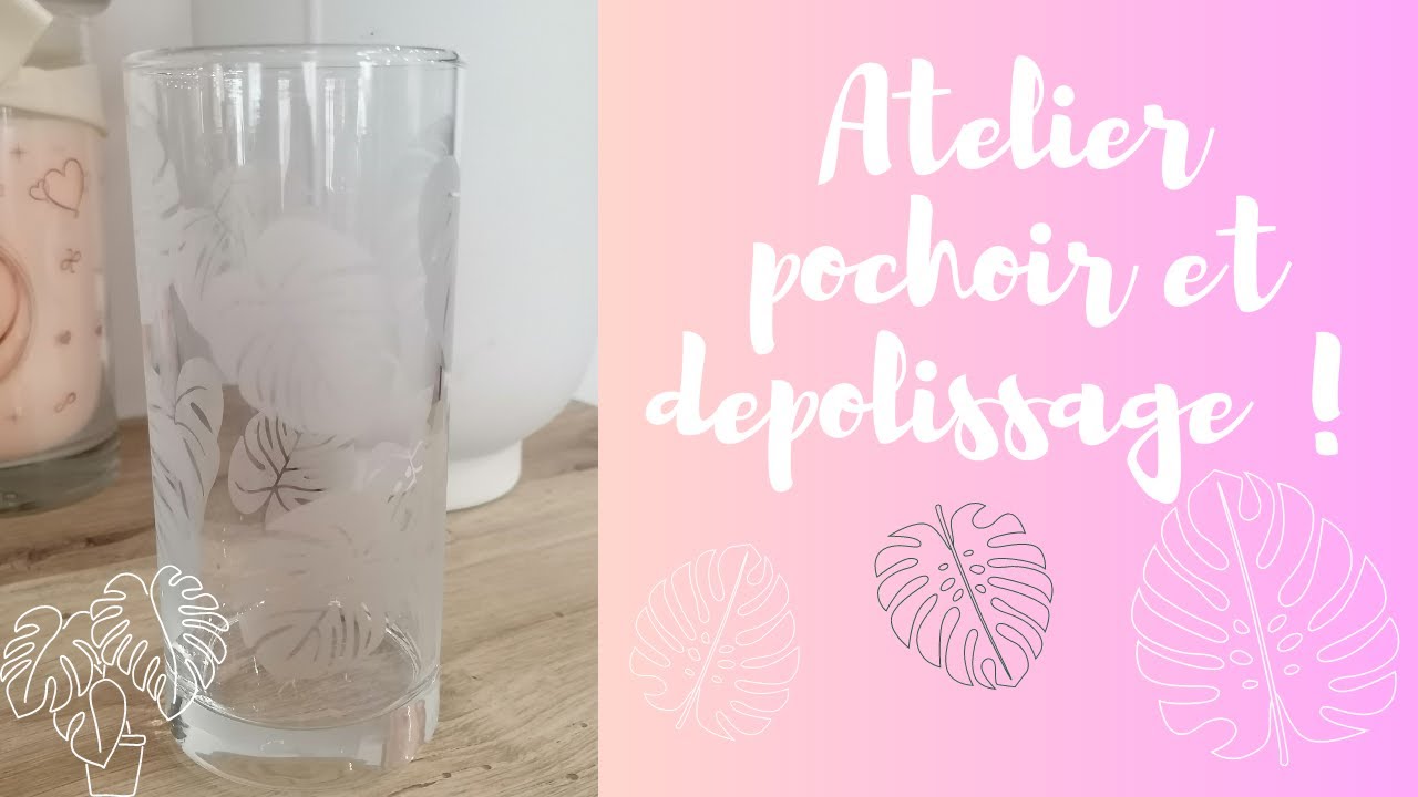 Pochoir pour dépolir le verre