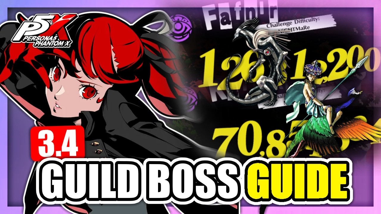 Kasumi got 'nerfed' lol - FAFNIR and KARTIKEYA Guild Boss Guide | P5X 3.4