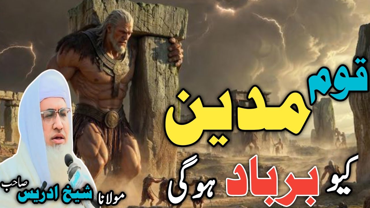 Poshto bayan / molana idress sab / Islamic video / قوم مدین کا عبرتناک انجام 